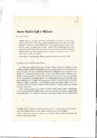 Anna Kuliscioff e Milano di Giuliana Nuvoli “Rivista Storica del Socialismo” Anno I, Numero 1, 2016