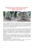 Inaugurazione Targa Commemorativadi Laura Contipresso l’Edicola Casatial Monumentale17 Aprile 2023